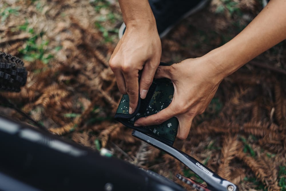 GRANITE PITA PEDAL COVER FOR FLAT PEDALS - GREEN CAMO