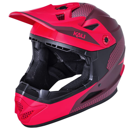 KALI ZOKA DASH YOUTH FULL FACE HELMET MATTE RED/BURGUNDY