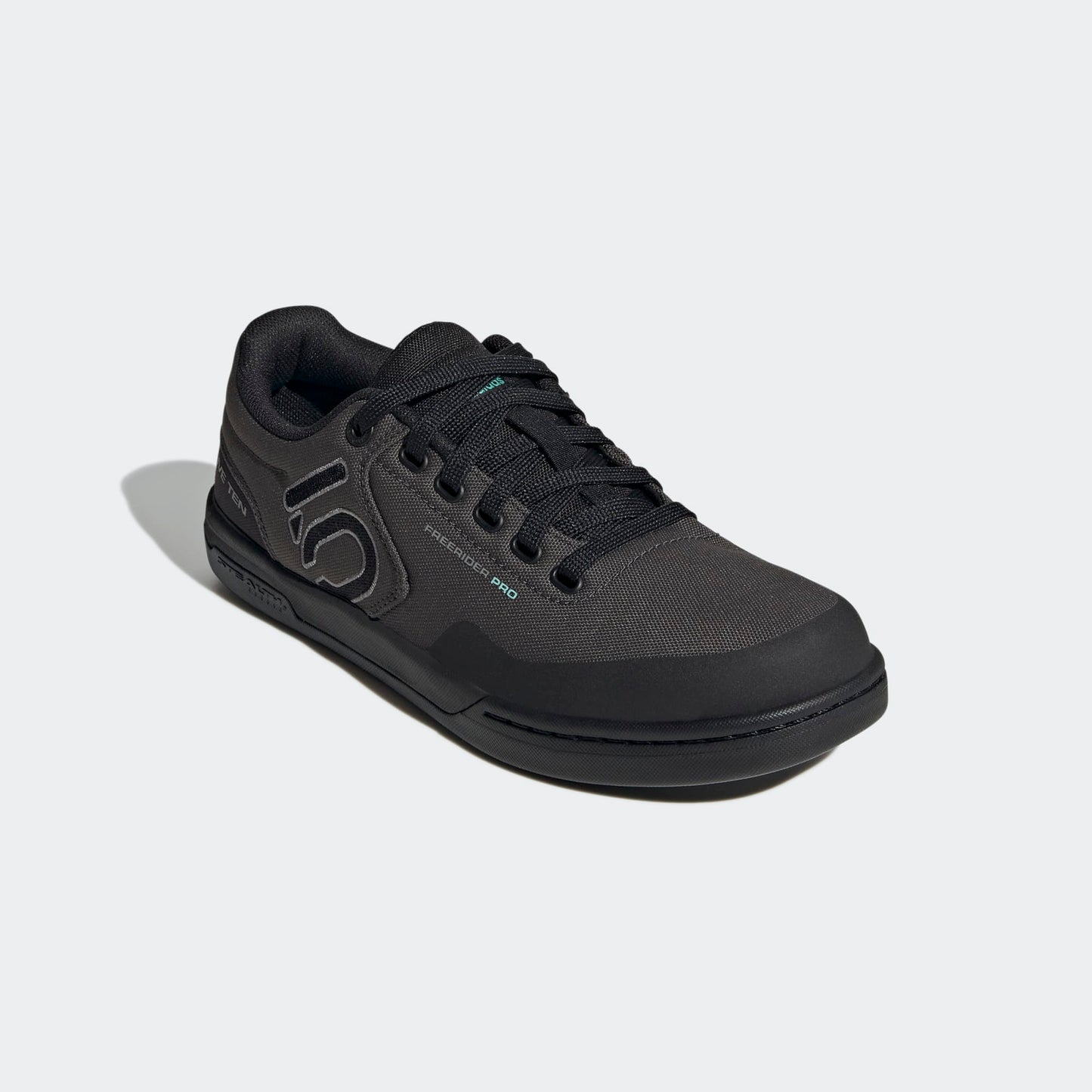 FIVE TEN FREERIDER PRO CANVAS MOUNTAIN BIKE SHOES - DGH SOLID GREY/GREY THREE/ACID MINT