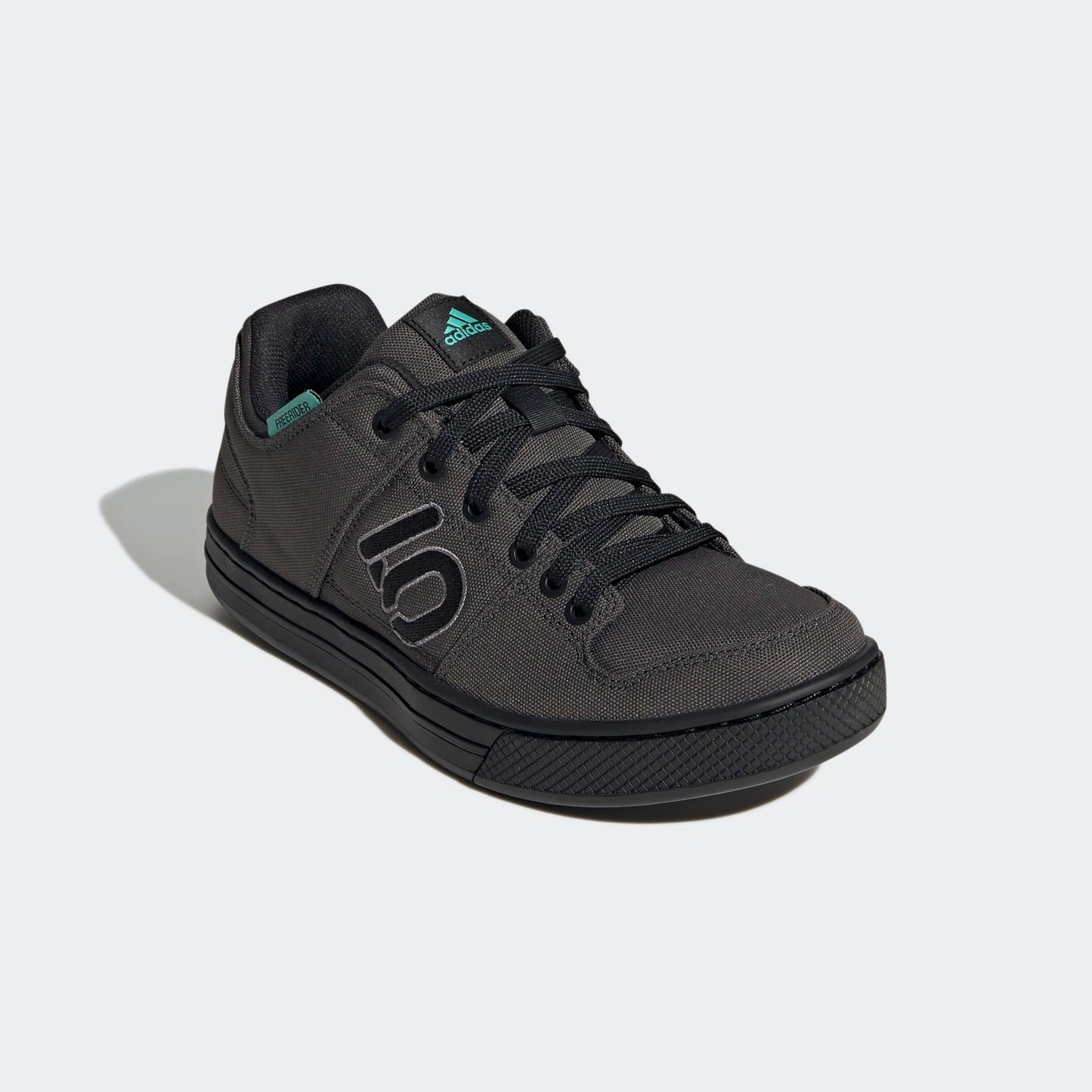 FIVE TEN FREERIDER CANVAS MOUNTAIN BIKE SHOES - DGH SOLID GREY/GREY THREE/ACID MINT