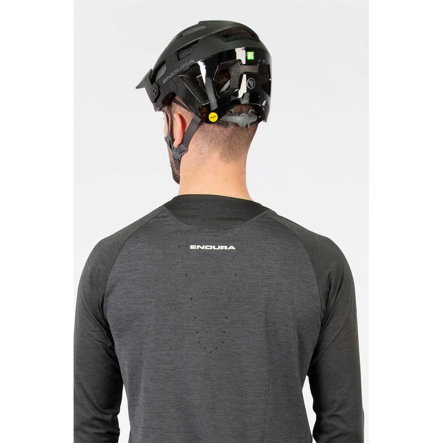 ENDURA SINGLE TRACK L/S JERSEY - PEWTER GREY