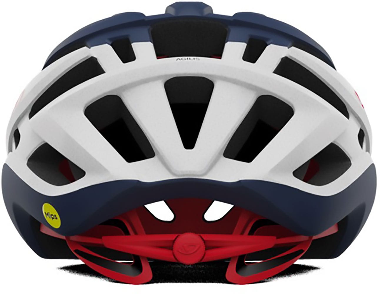 GIRO AGILIS ROAD HELMET - MATTE MIDNIGHT/WHITE/RED