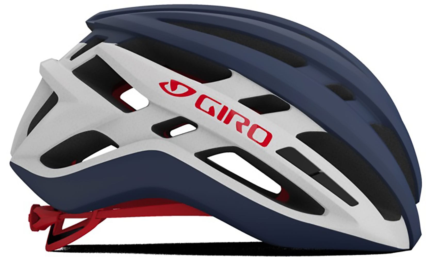 GIRO AGILIS ROAD HELMET - MATTE MIDNIGHT/WHITE/RED