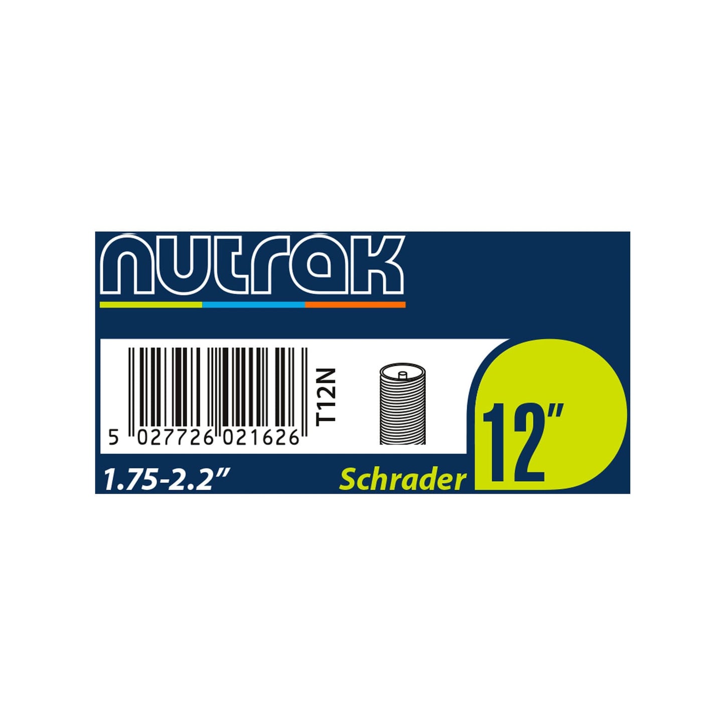 NUTRAK 12 x 1.75 - 2.125" SCHRADER INNER TUBE