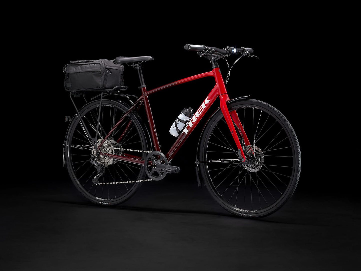 TREK FX 3 DISC HYBRID BIKE 2023 - VIPER RED TO COBRA BLOOD FADE