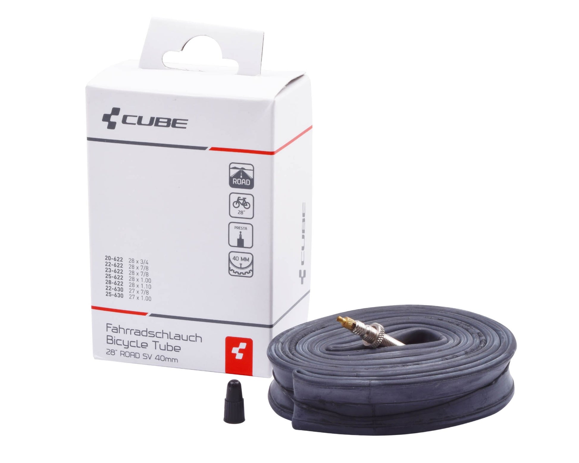 CUBE 28 TREKKING 40mm SCHRADER VALVE INNER TUBE