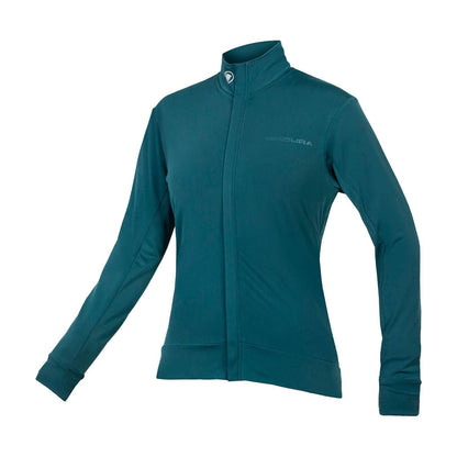 ENDURA WOMEN'S XTRACT ROUBAIX L/S JERSEY - DEEP TEAL