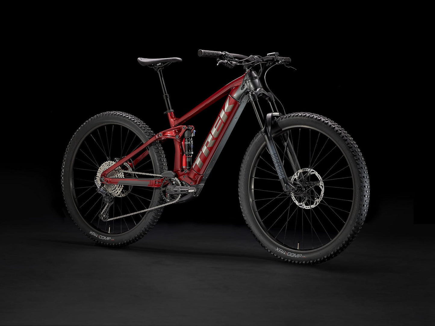 TREK RAIL 5 500W GEN 2 E-MTB BIKE 2023 - CRIMSON/LITHIUM GREY