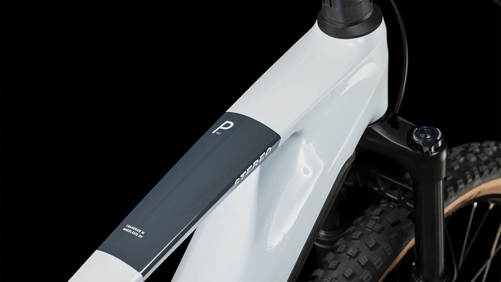 CUBE STEREO HYBRID 140 HPC PRO 750 E-MTB BIKE 2023 - FROST WHITE´N´GREY