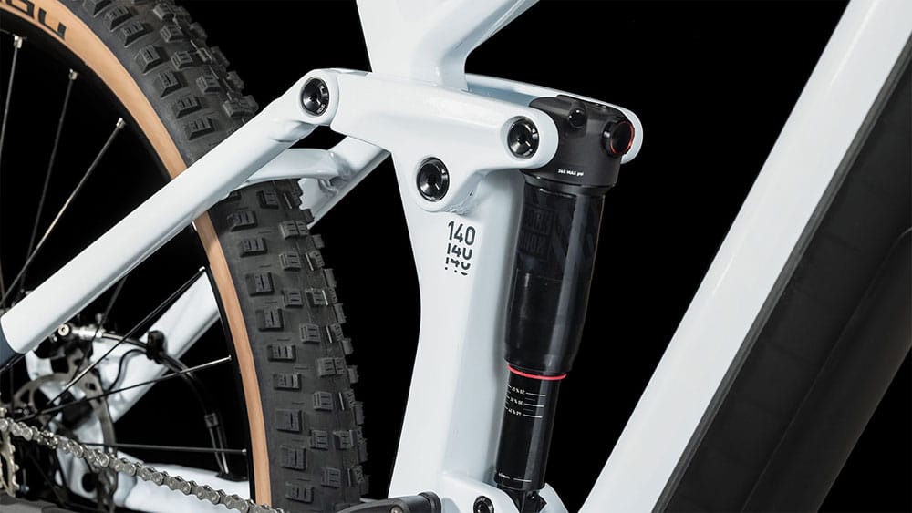 CUBE STEREO HYBRID 140 HPC PRO 750 E-MTB BIKE 2023 - FROST WHITE´N´GREY