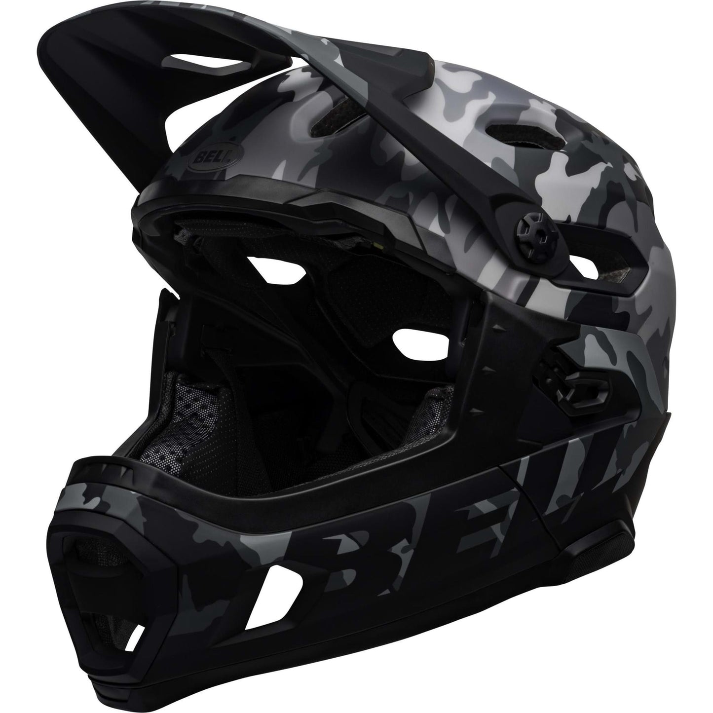 BELL SUPER DH SPHERICAL MTB HELMET - MATTE/GLOSS BLACK CAMO