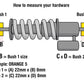 BURGTEC OFFSET SHOCK HARDWARE - 21.8X8MM