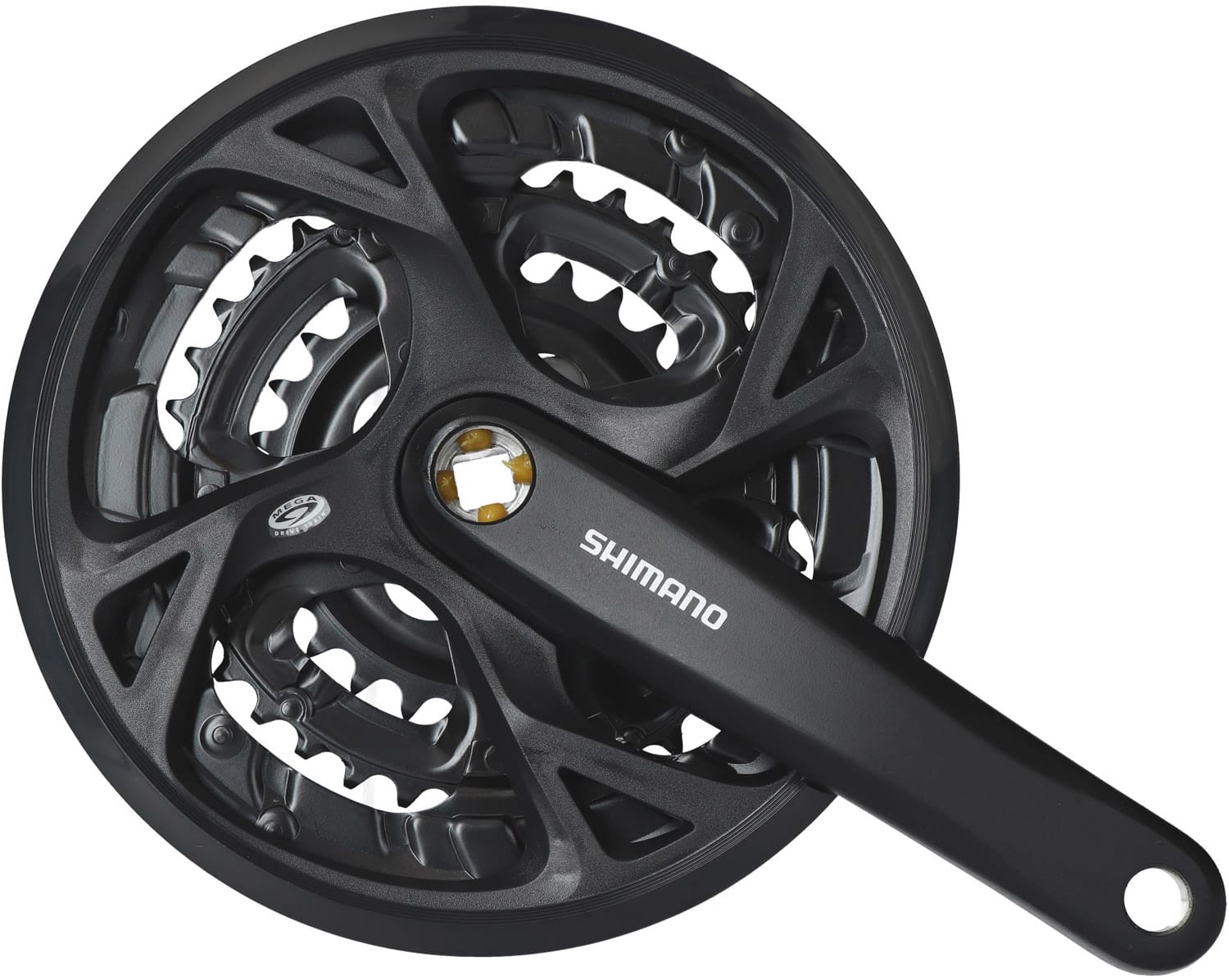 SHIMANO FC-M371 3x9-SPEED CRANKSET 48/36/26T WITH CHAINGUARD