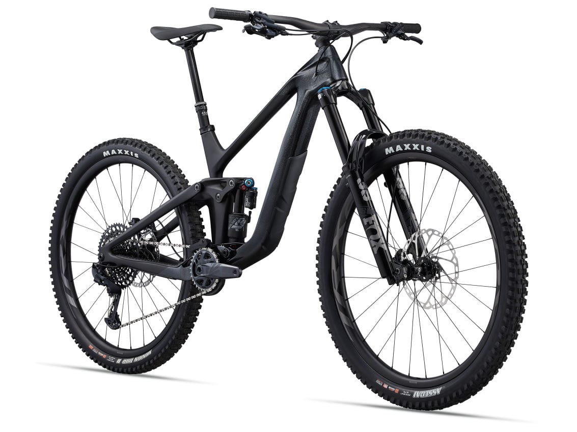GIANT REIGN ADVANCED PRO 1 FULL SUSPENSION MTB BIKE 2023 - GLOSS BLACK DIAMOND/MATTE CARBON