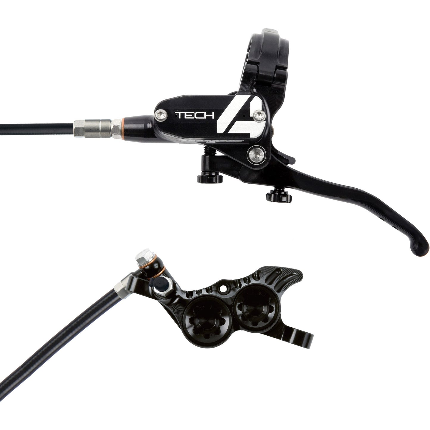 HOPE TECH 4 V4 DISC BRAKE LEFT LEVER BLACK/BLACK