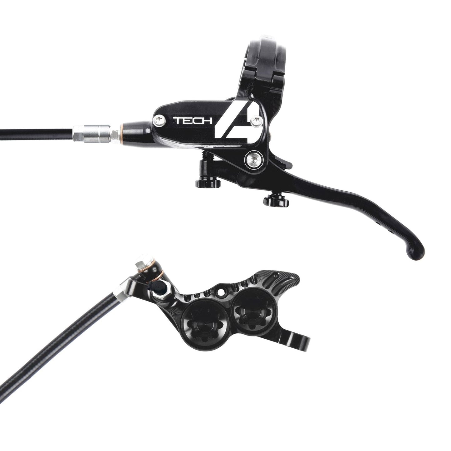 HOPE TECH 4 V4 DISC BRAKE LEFT LEVER BLACK/SILVER