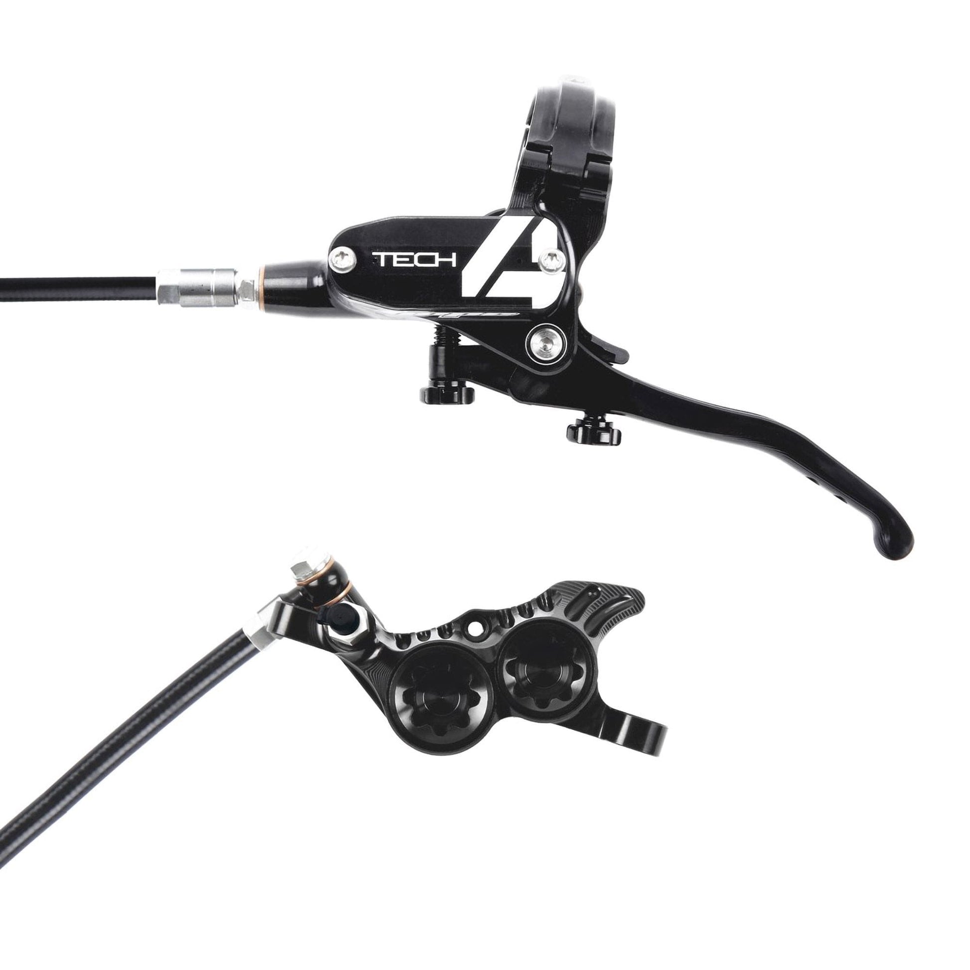 HOPE TECH 4 V4 DISC BRAKE LEFT LEVER BLACK/SILVER