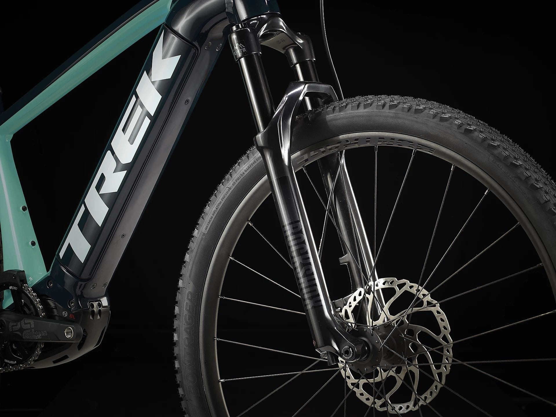 TREK POWERFLY 7 GEN 3 HARDTAIL E-MTB BIKE 2023 NAUTICAL NAVY/MIAMI GREEN