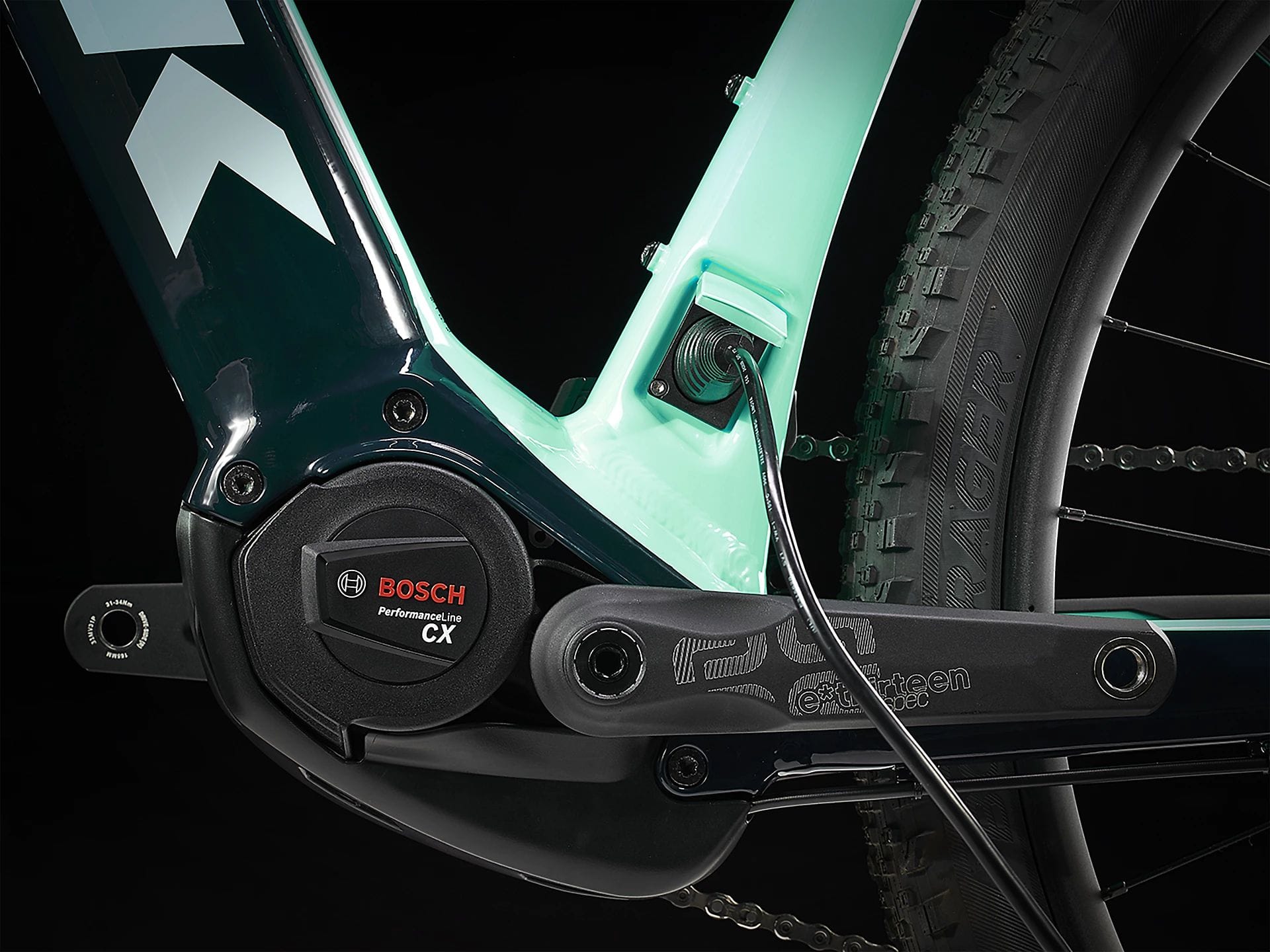 TREK POWERFLY 7 GEN 3 HARDTAIL E-MTB BIKE 2023 NAUTICAL NAVY/MIAMI GREEN