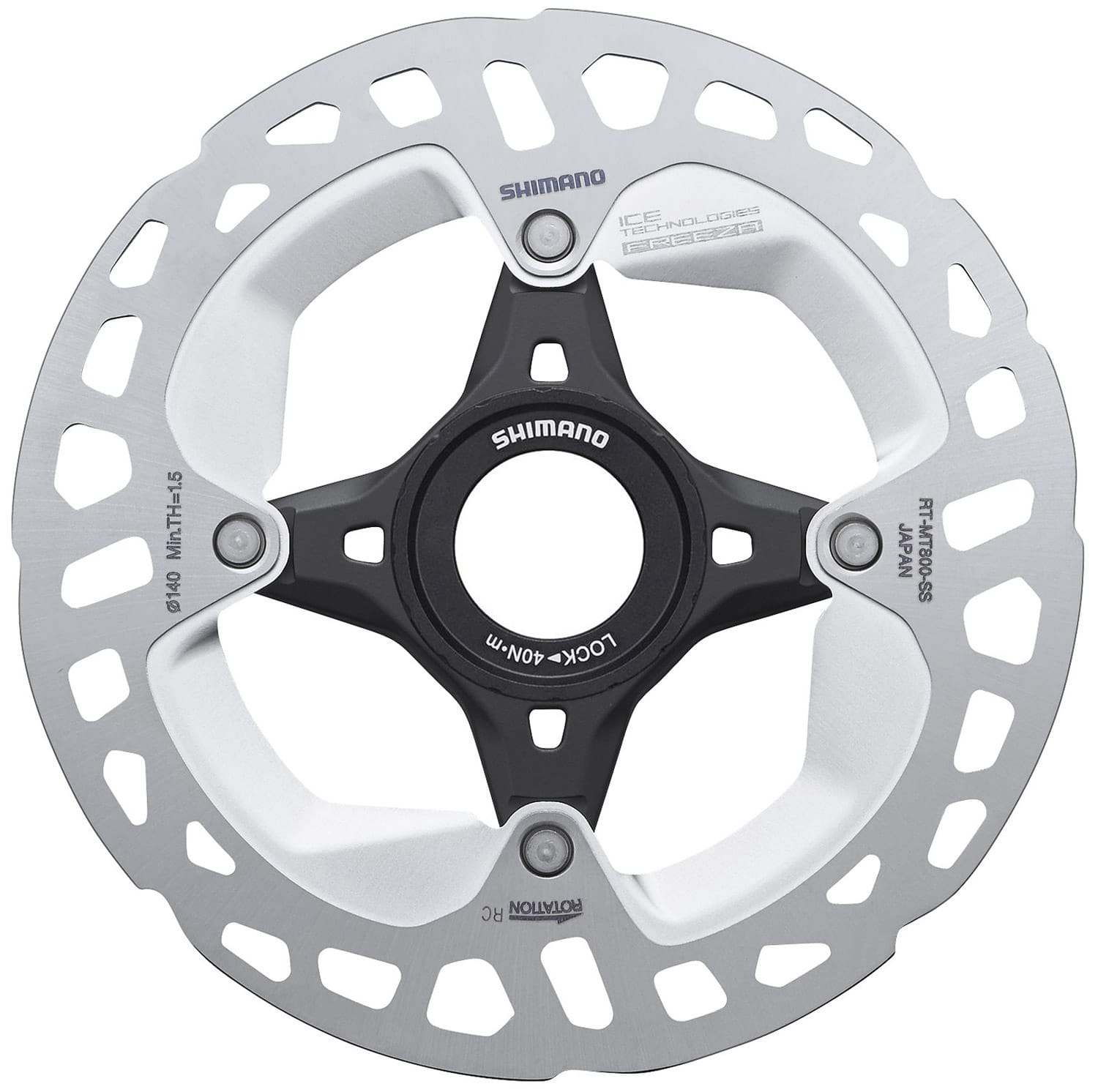 SHIMANO XTR RT-MT800 CENTRE-LOCK DISC ROTOR WITH EXTERNAL LOCKRING - 140MM