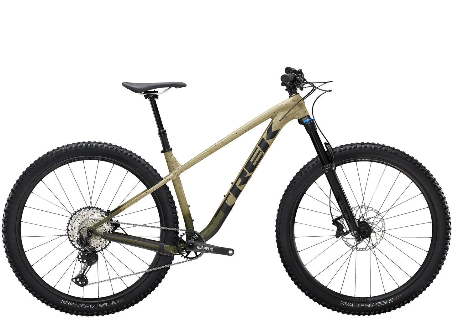 TREK ROSCOE 9 HARDTAIL MTB BIKE 2023 - MATTE QUICKSAND TO OLIVE FADE/BLACK