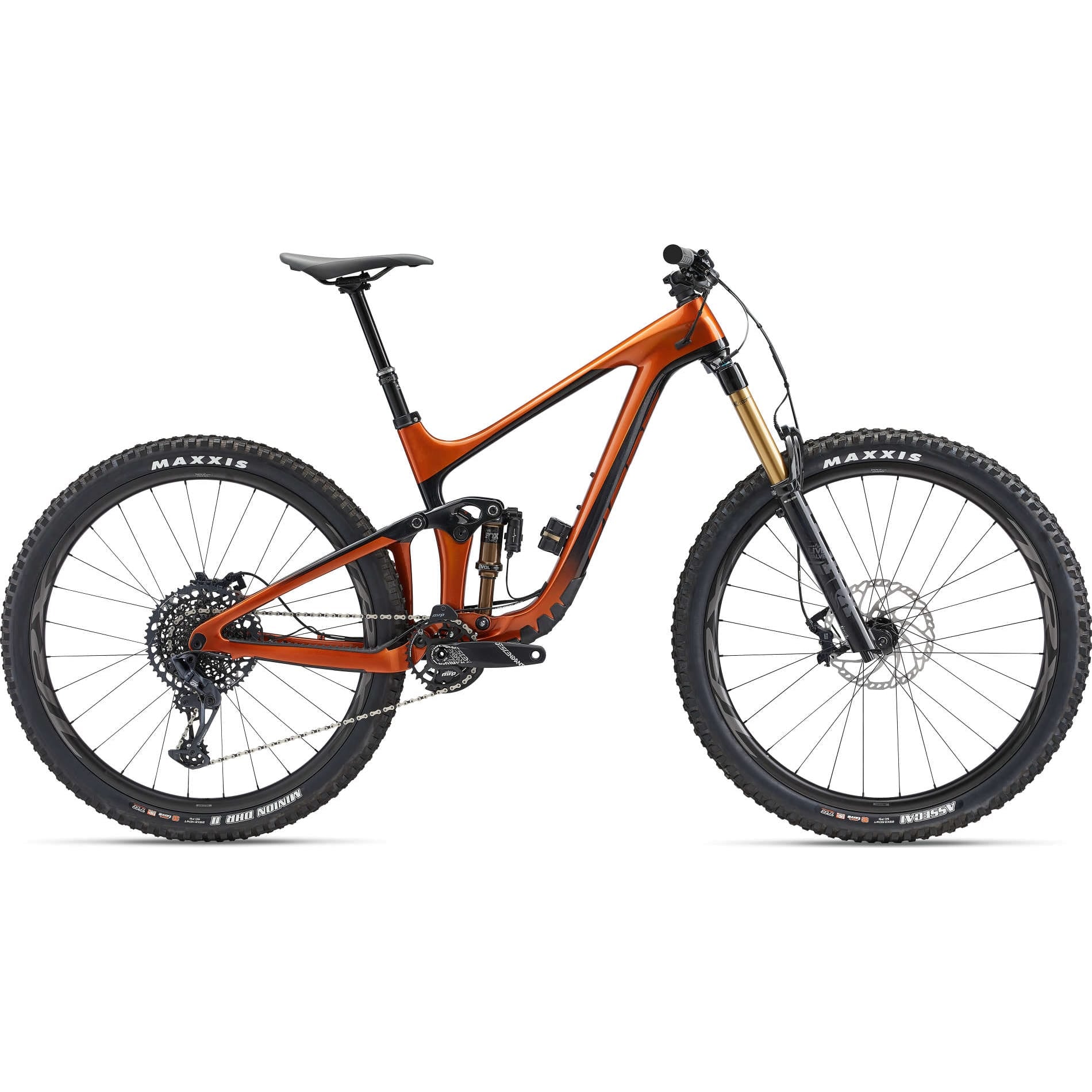 GIANT REIGN ADVANCED PRO 29 1 MTB BIKE 2023 - AMBER GLOW/RAINBOW BLACK