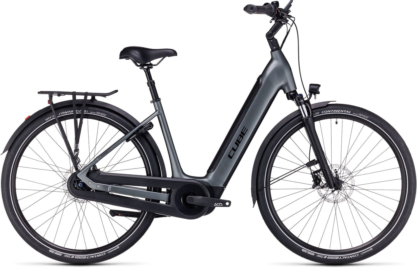 CUBE SUPREME HYBRID PRO 625 EASY ENTRY E-BIKE 2023 - FLASHGREY 'N' BLACK