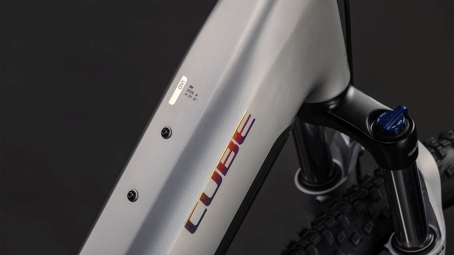 CUBE REACTION HYBRID ONE 800 EASY ENTRY eMTB BIKE 2026 SLEEKGREY' N 'PRISM