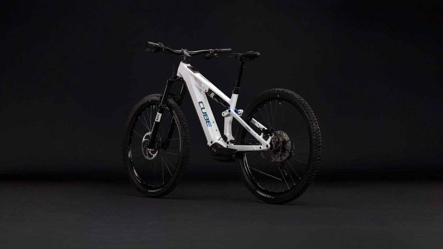 CUBE STEREO HYBRID ONE44 HPC PRO 800 eMTB BIKE 2027 METALLICWHITE 'N' BLUE