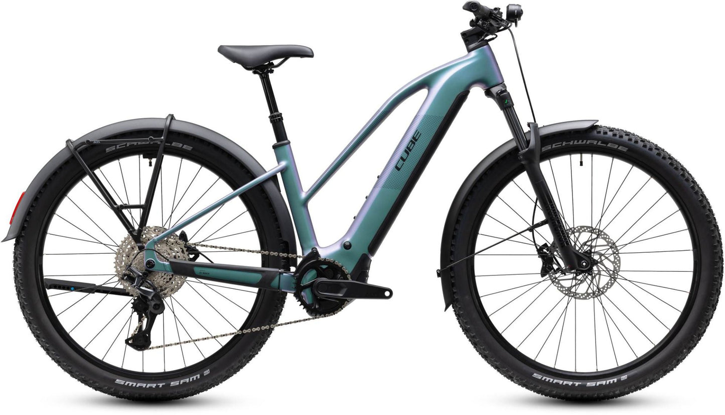 CUBE REACTION HYBRID PRO 800 FE HARDTAIL eMTB BIKE 2027 POLARLIGHT 'N' BLACK (TRAPEZE)