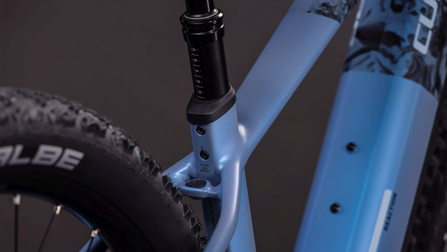 CUBE REACTION HYBRID SLT 800 eMTB BIKE 2026 HAZEBLUE' N 'FUME