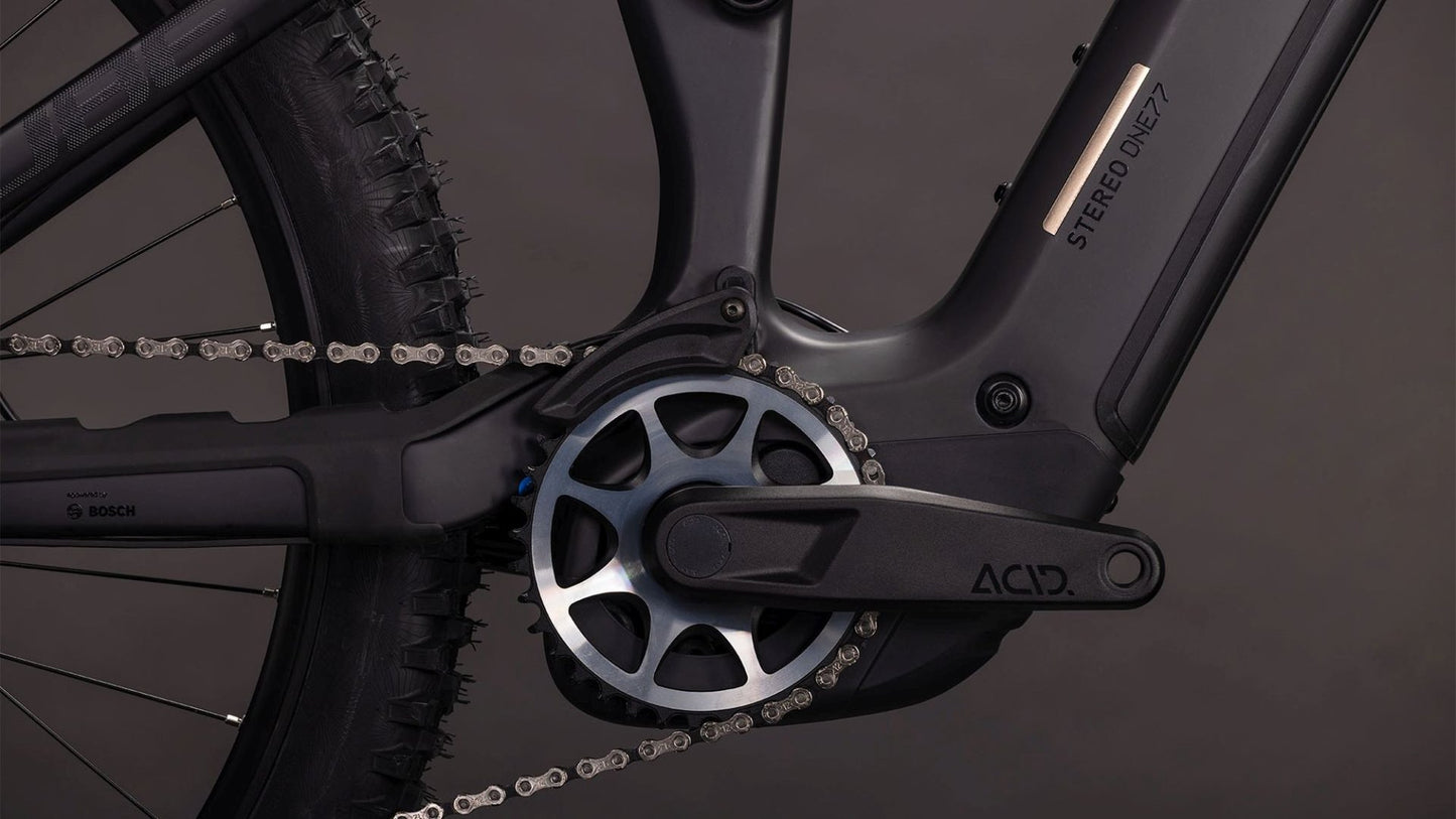 CUBE STEREO HYBRID ONE77 HPC SLX 800 eMTB BIKE 2026 BLACKLINE