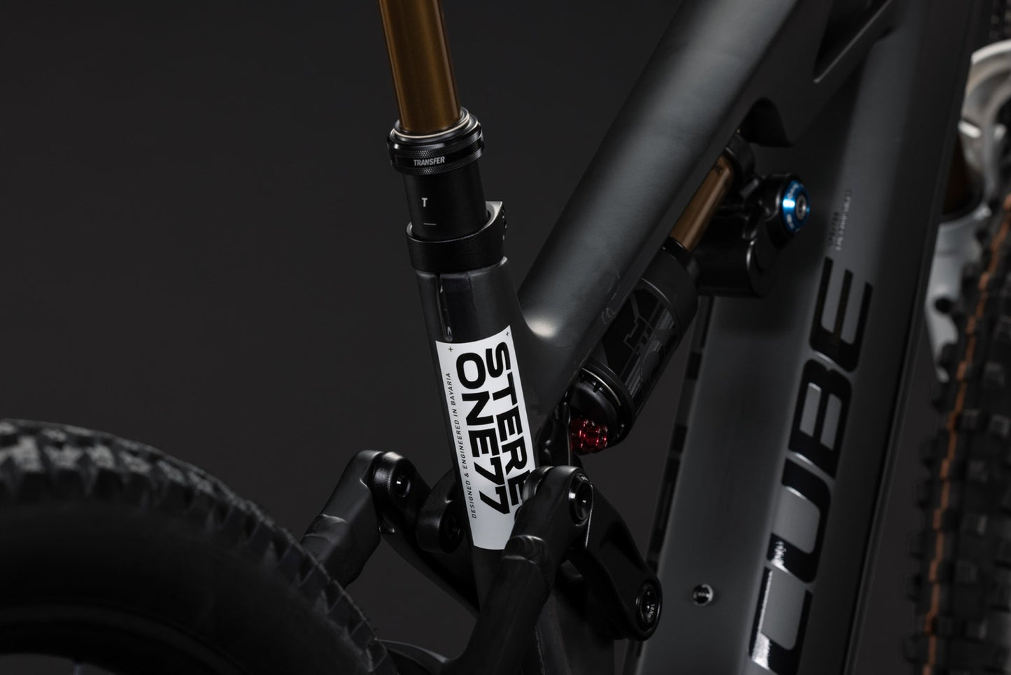 CUBE STEREO HYBRID ONE77 HPC AT 800 eMTB BIKE 2027 CARBON 'N' WHITE