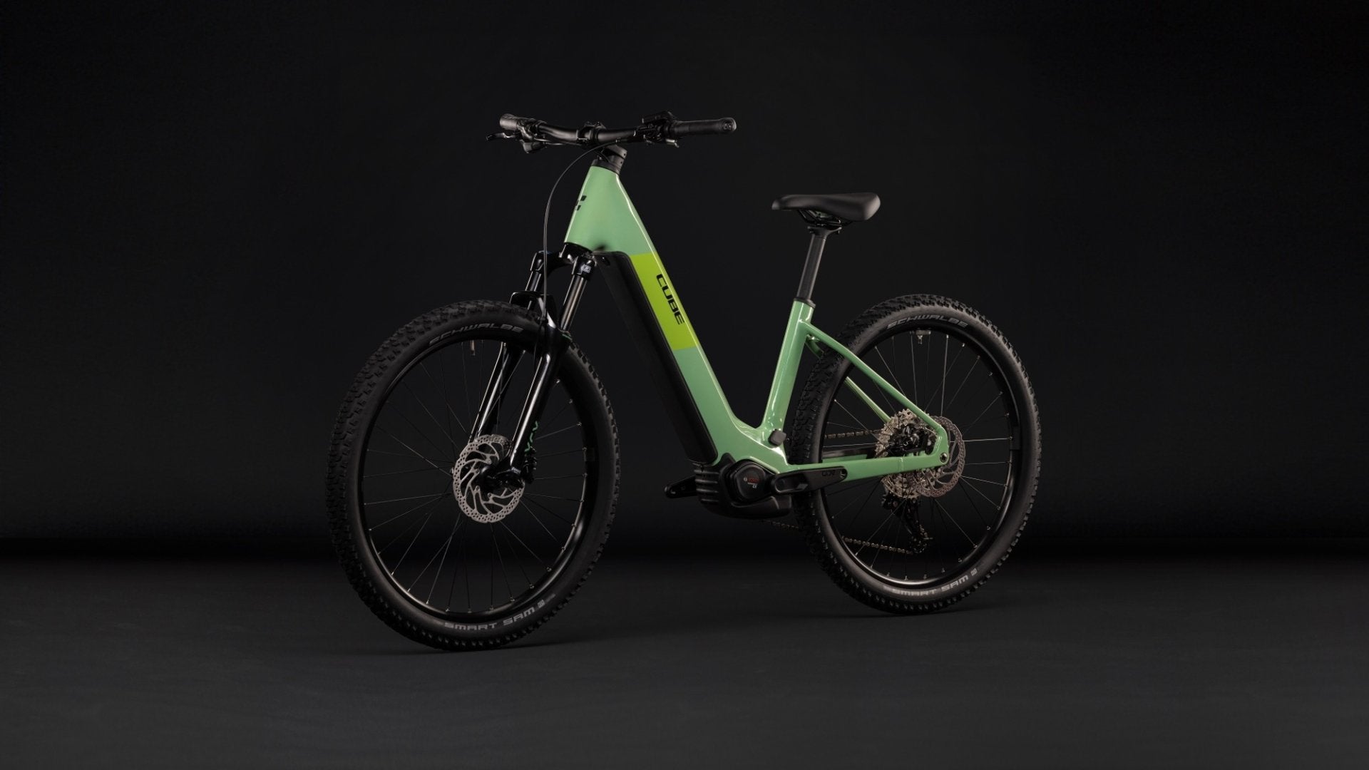 CUBE REACTION HYBRID ONE 720 HARDTAIL eMTB BIKE 2027 CACTUS 'N' BLACK (EASY ENTRY)