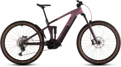 CUBE STEREO HYBRID ONE44 PRO 800 eMTB BIKE 2026 SHIFTBLUSH' N 'RAISIN