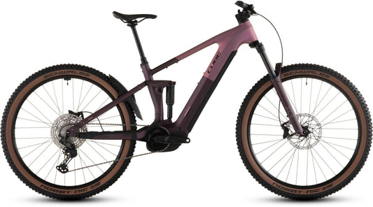 CUBE STEREO HYBRID ONE44 PRO 800 eMTB BIKE 2026 SHIFTBLUSH' N 'RAISIN