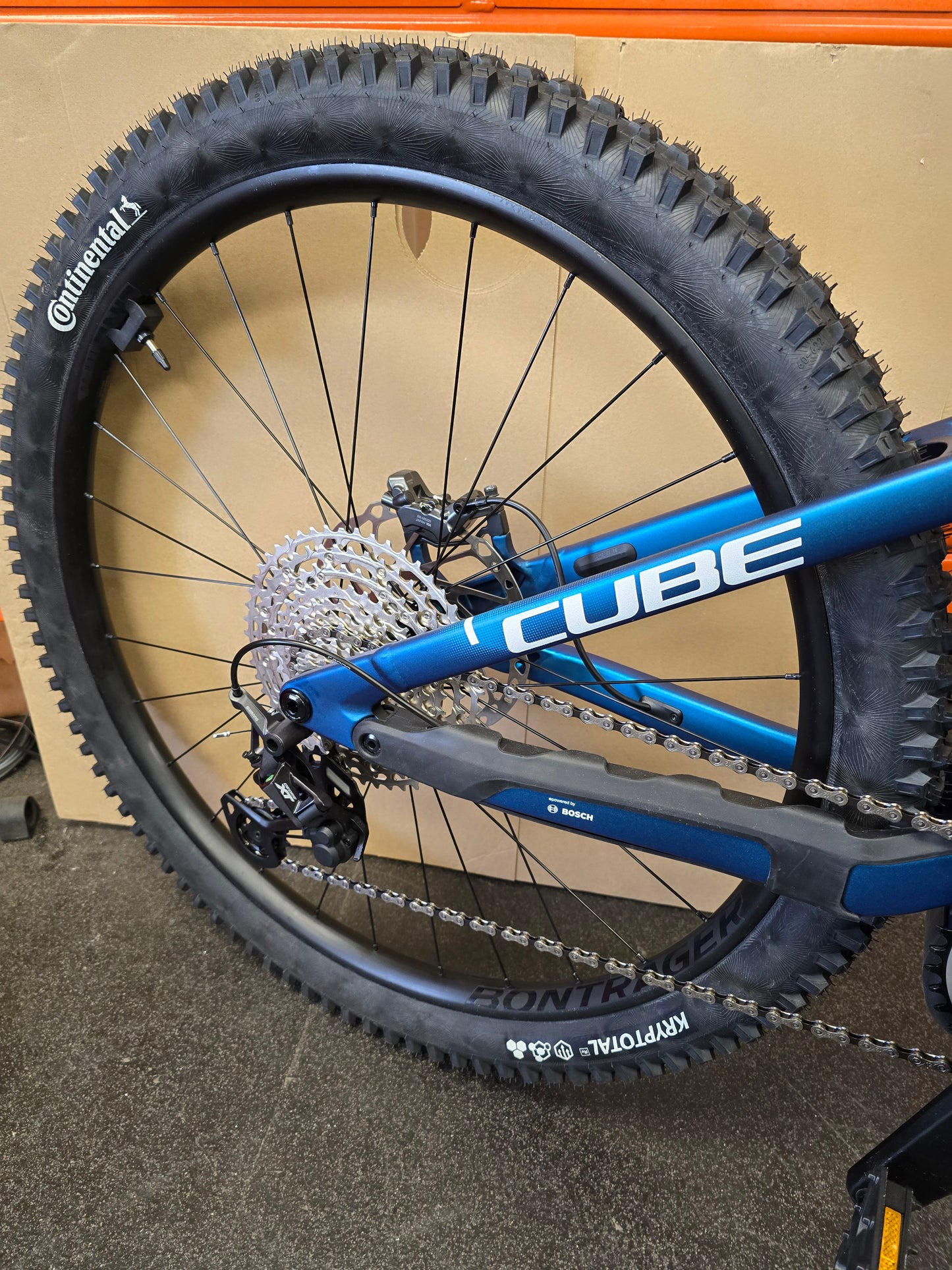 CUBE STEREO HYBRID ONE44 HPC SLX 800 eMTB BIKE 2026 NEBULA' N 'WHITE **BONTRAGER LINE 30 REAR WHEEL**