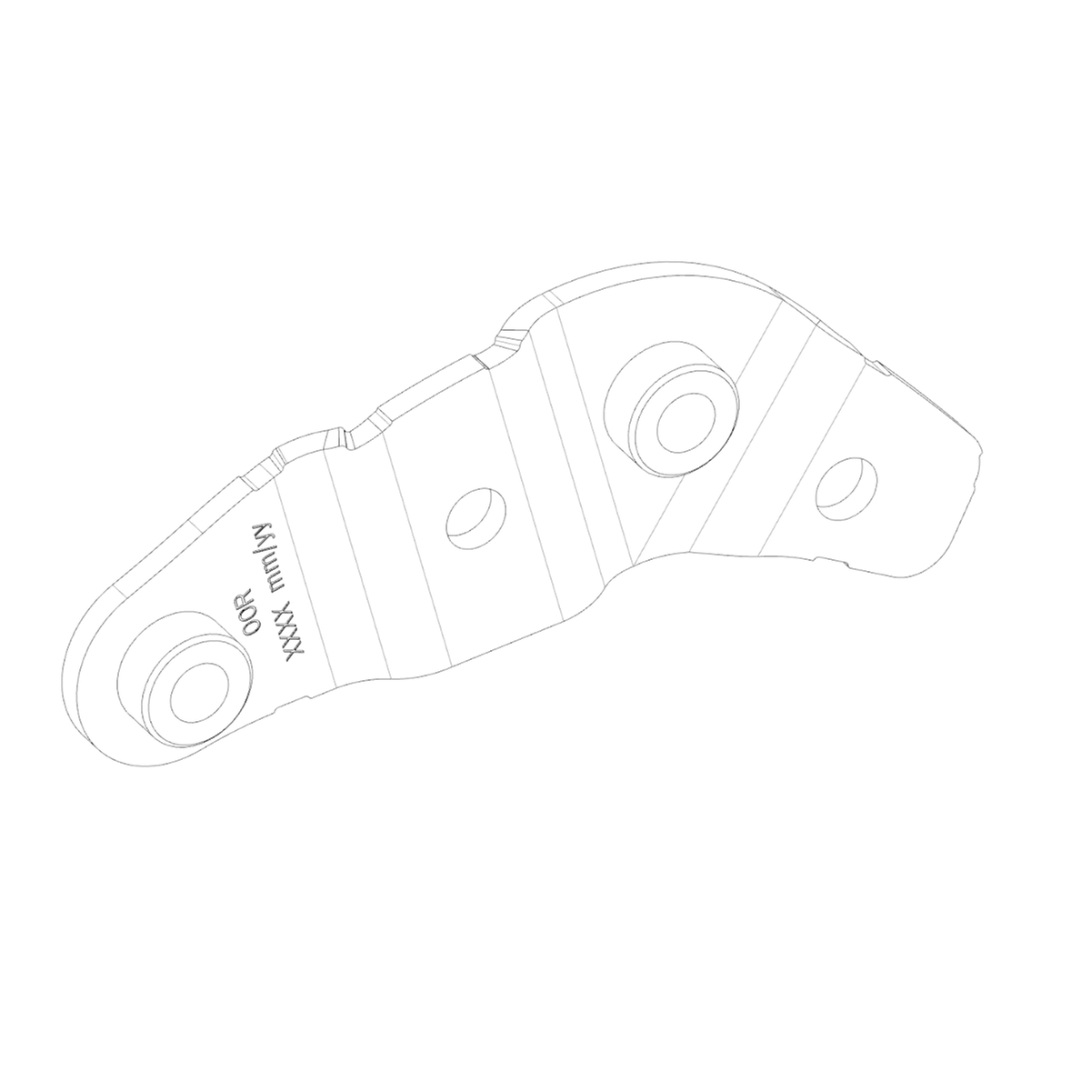 BOSCH MOUNTING PLATE, LONG RIGHT (BDU37YY)