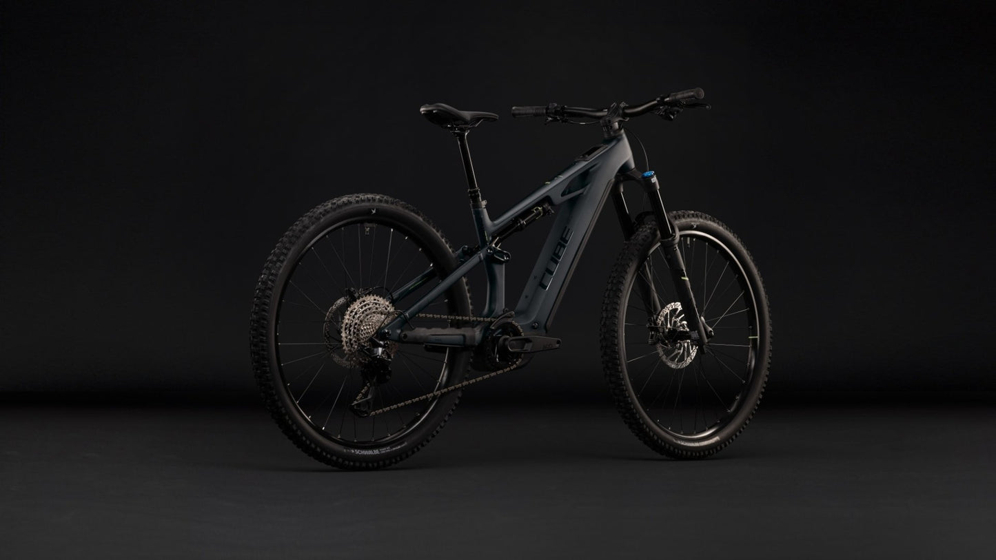CUBE STEREO HYBRID ONE44 HPC RACE 800 eMTB BIKE 2027 COAL 'N' GREEN
