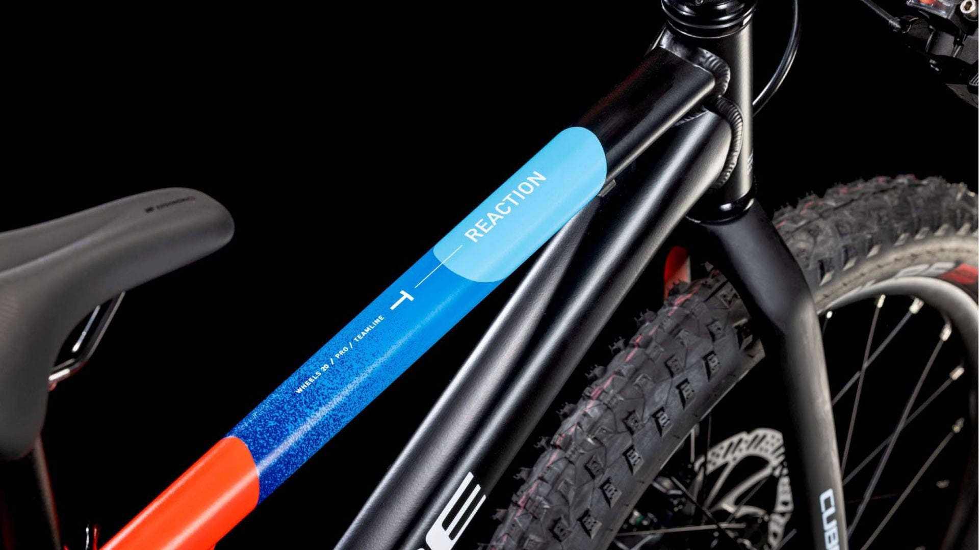 CUBE REACTION 200 PRO KID'S MTB BIKE 2026 BLACK' N 'BLUE' N 'RED