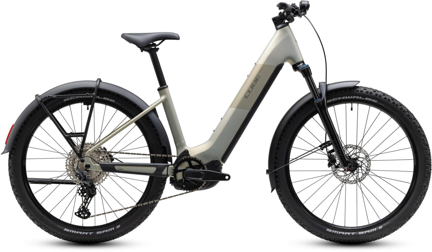 CUBE REACTION HYBRID ONE 720 FE HARDTAIL eMTB BIKE 2027 PEARLSILVER 'N' CHROME (EASY ENTRY)