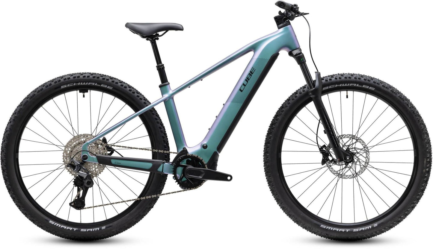 CUBE REACTION HYBRID PRO 800 HARDTAIL eMTB BIKE 2027 POLARLIGHT 'N' BLACK