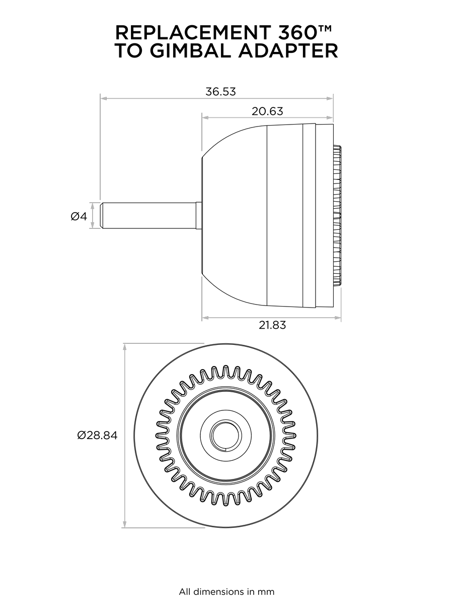 QUAD LOCK 360 TO GIMBAL ADAPTOR