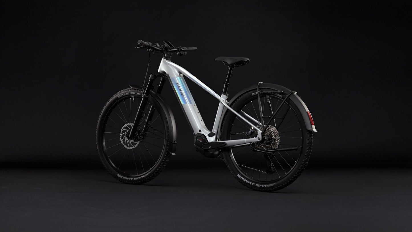CUBE REACTION HYBRID SLX 800 FE HARDTAIL eMTB BIKE 2027 PLATINUM 'N' REFLEX