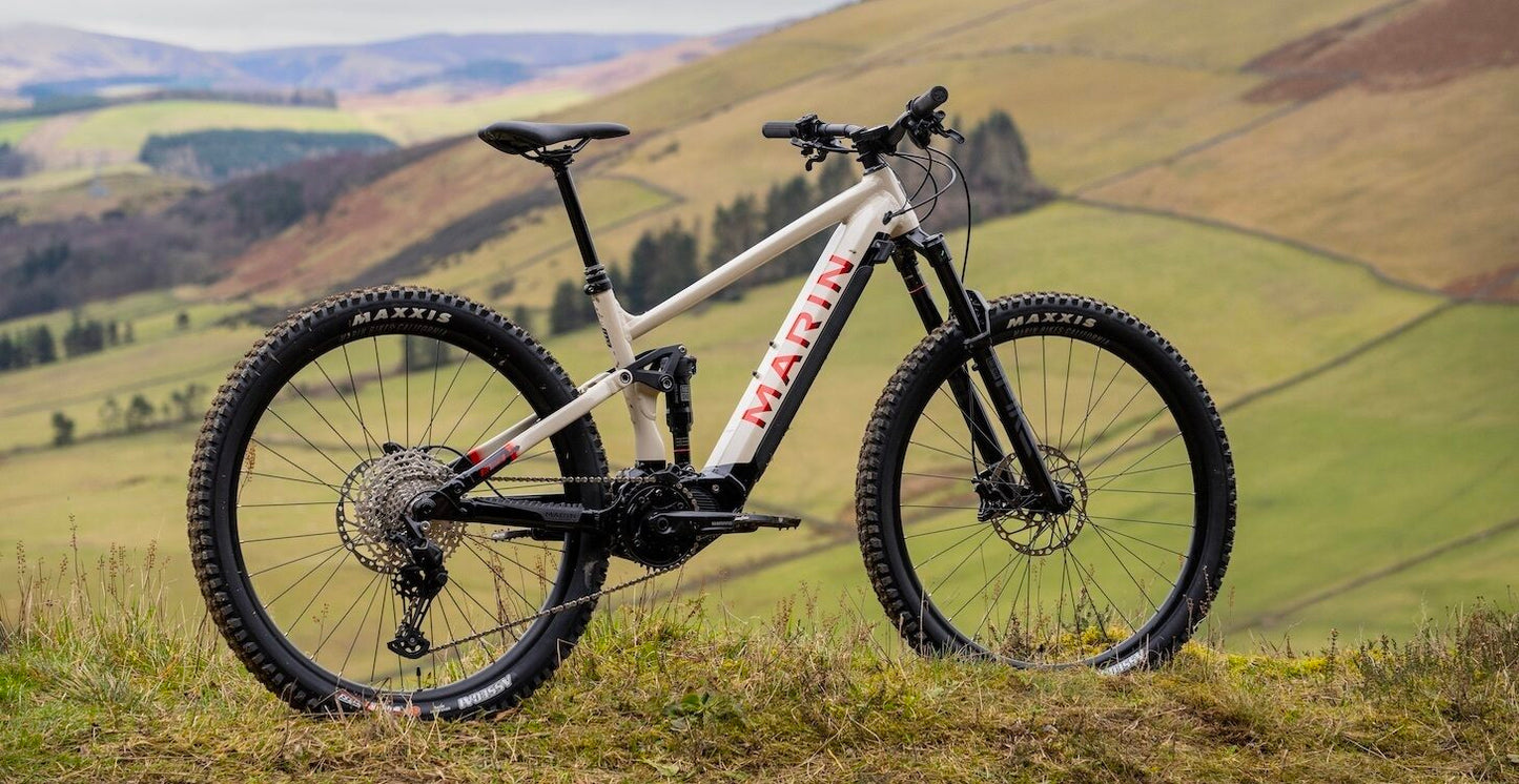 MARIN RIFT ZONE E1 FULL SUSPENSION eMTB BIKE 2025 TAN/BLACK