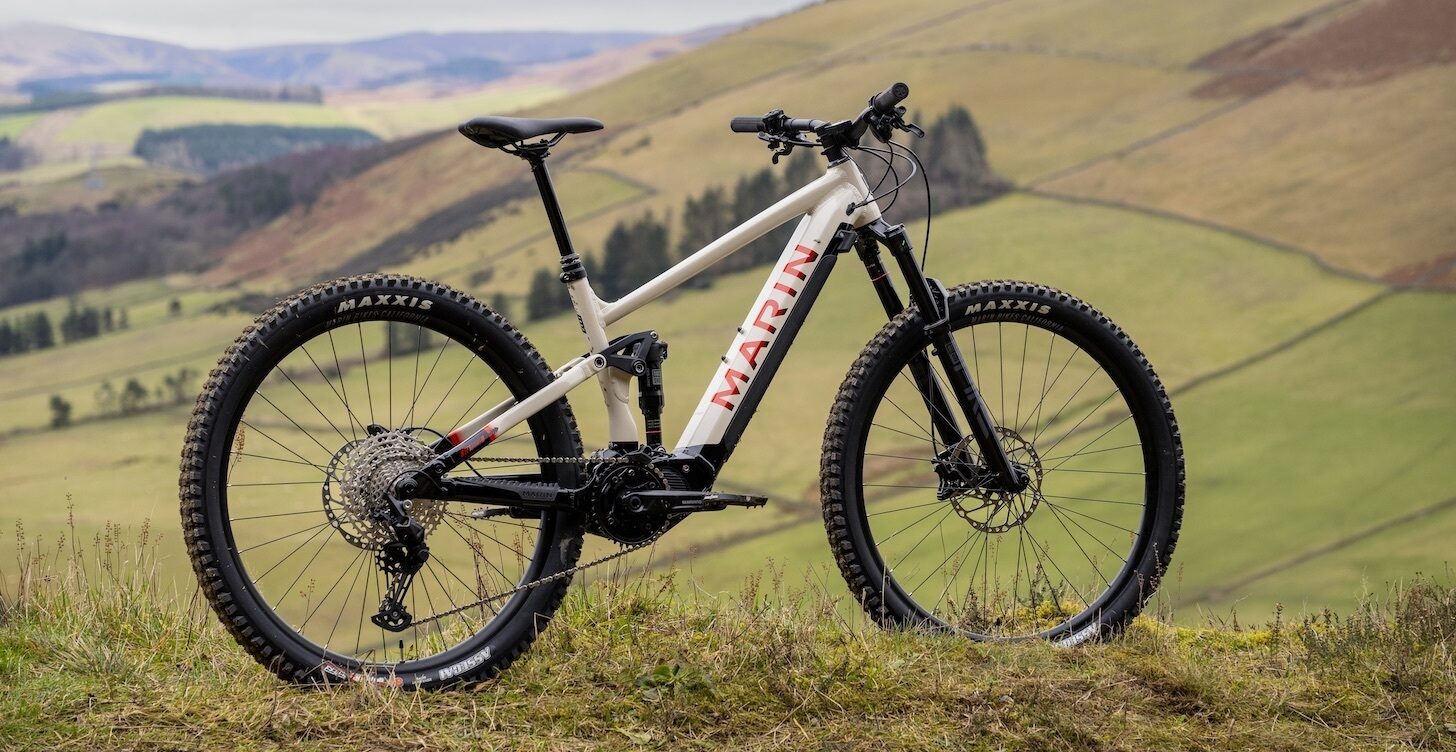 MARIN RIFT ZONE E1 FULL SUSPENSION eMTB BIKE 2025 TAN/BLACK