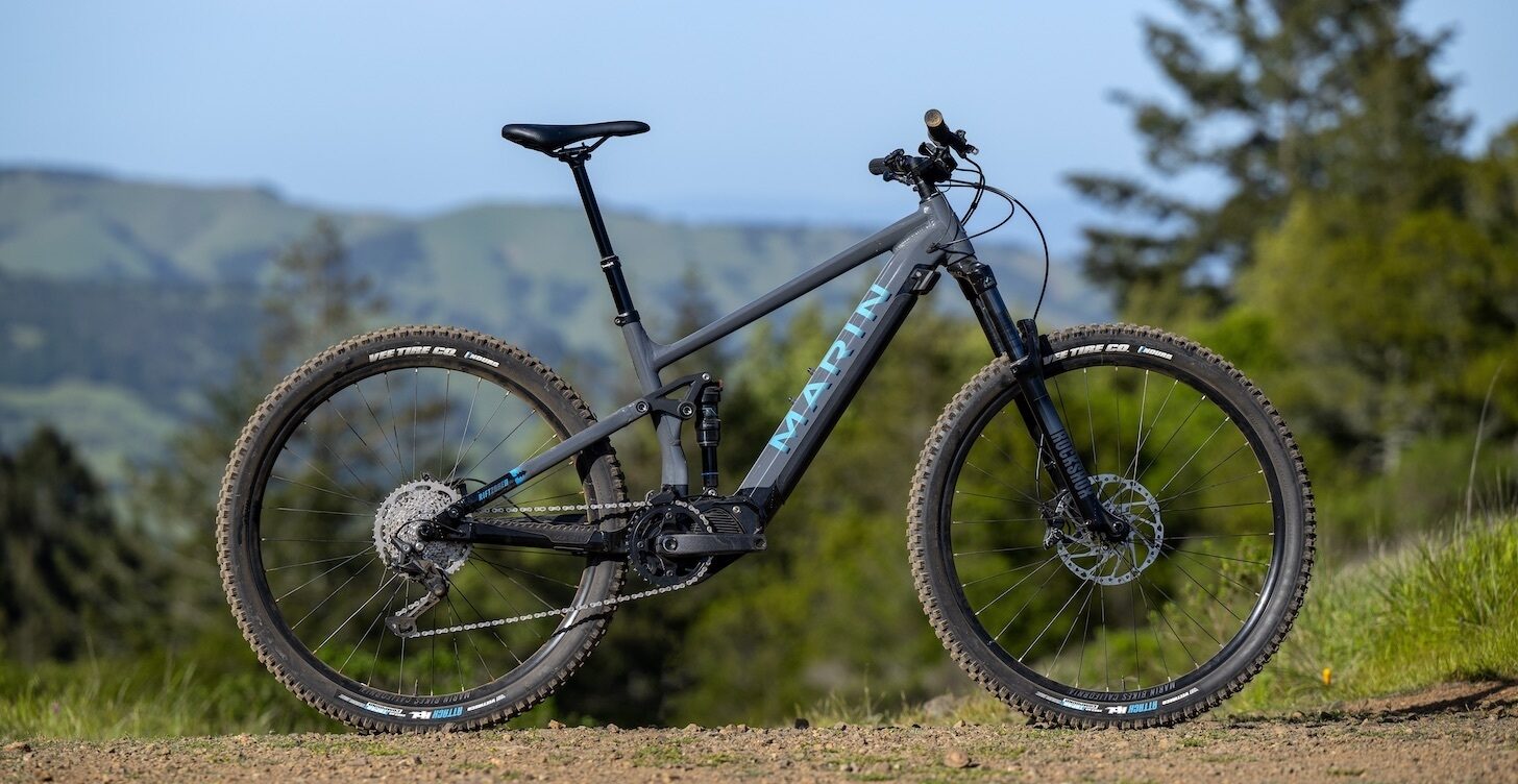 MARIN RIFT ZONE E FULL SUSPENSION eMTB BIKE 2025 GREY/BLUE