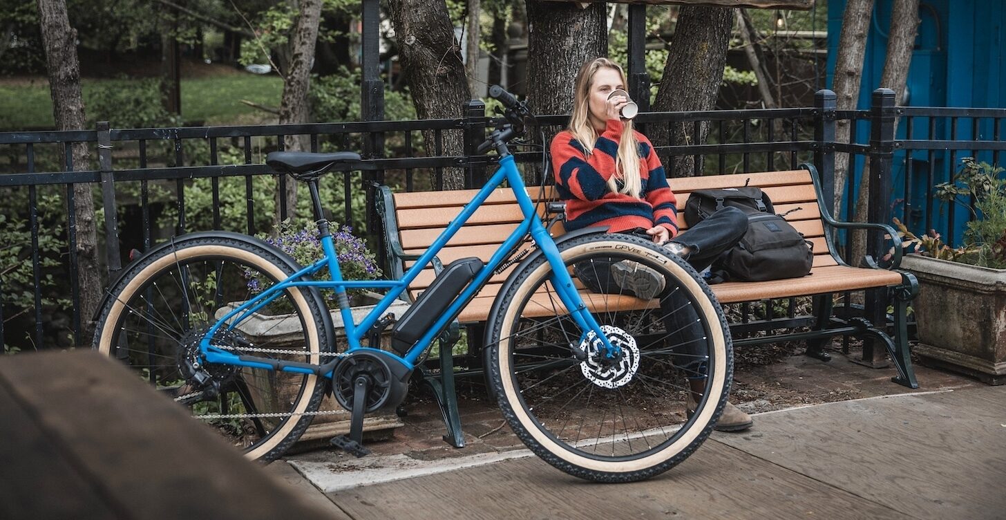 MARIN LARKSPUR E ELECTRIC HYBRID BIKE 2025 BLUE