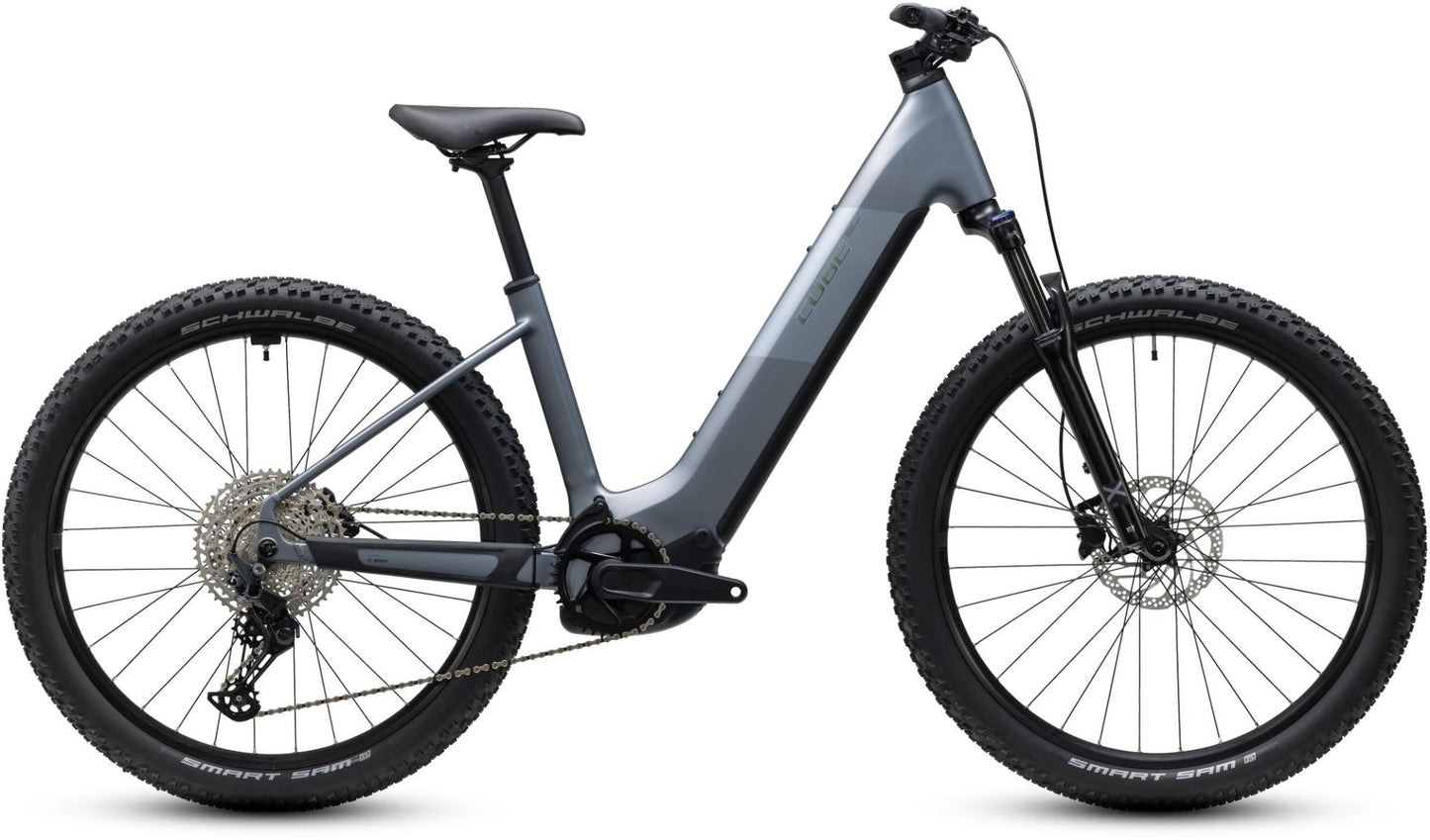 CUBE REACTION HYBRID PERFORMANCE 720 HARDTAIL eMTB BIKE 2027 ASHGREY 'N' PRISM  (EASY ENTRY)