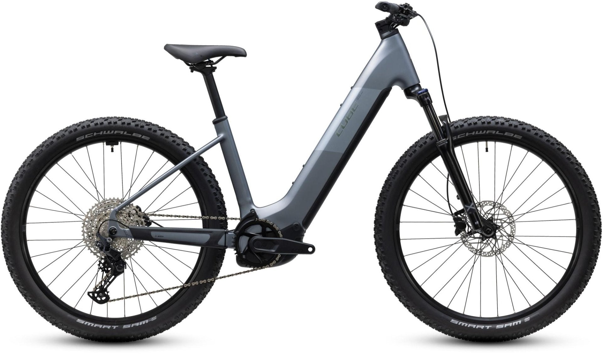 CUBE REACTION HYBRID PERFORMANCE 720 HARDTAIL eMTB BIKE 2027 ASHGREY 'N' PRISM  (EASY ENTRY)